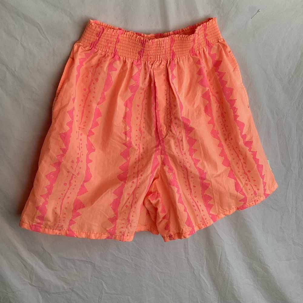 Vintage Ocean Pacific OP Swim trunks neon orange made in USA